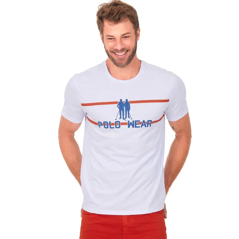 Camiseta Masculina Blessed Polo Wear Branco GG
