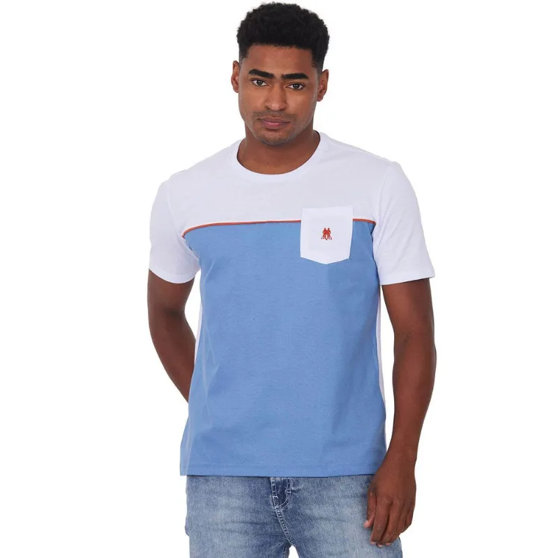 Camiseta Masculina Bolso Blessed Polo Wear Azul Médio M