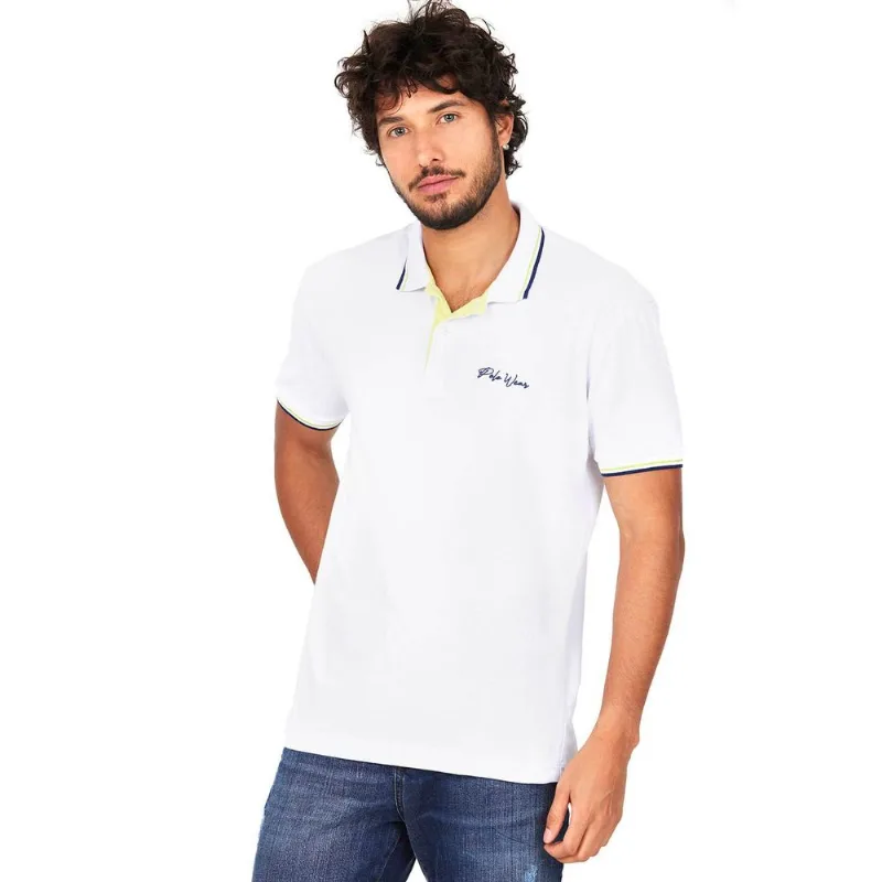 Polo Filete Masculina Polo Wear Branco P