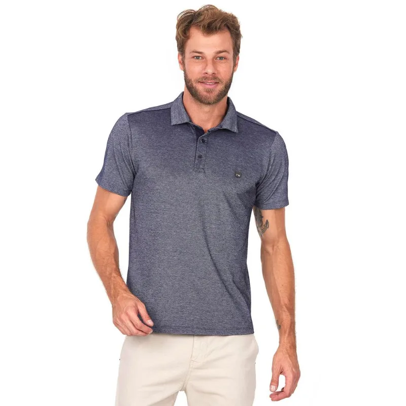 Polo Masculina Nautical Polo Wear Azul Escuro GG