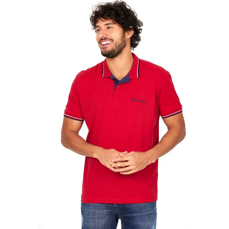 Polo Filete Masculina Polo Wear Vermelho Médio M