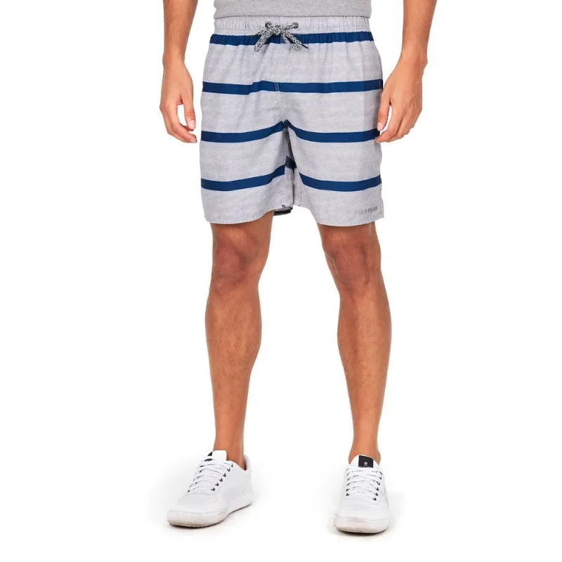 Short Volei Masculino Listrado Polo Wear Branco G