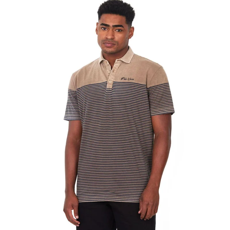 Polo Recorte Masculina Estonada Blessed Polo Wear Bege Médio G