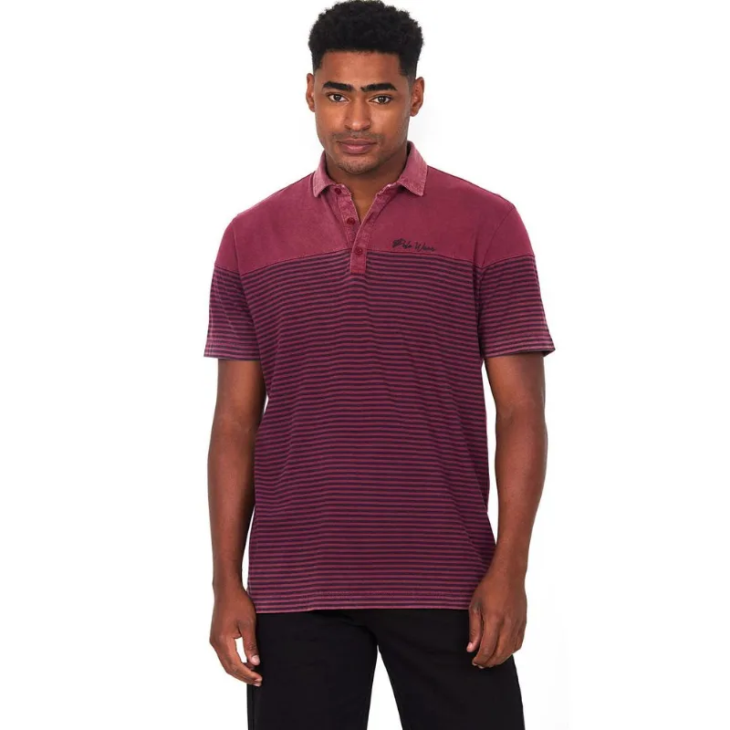 Polo Recorte Masculina Estonada Blessed Polo Wear Vinho G
