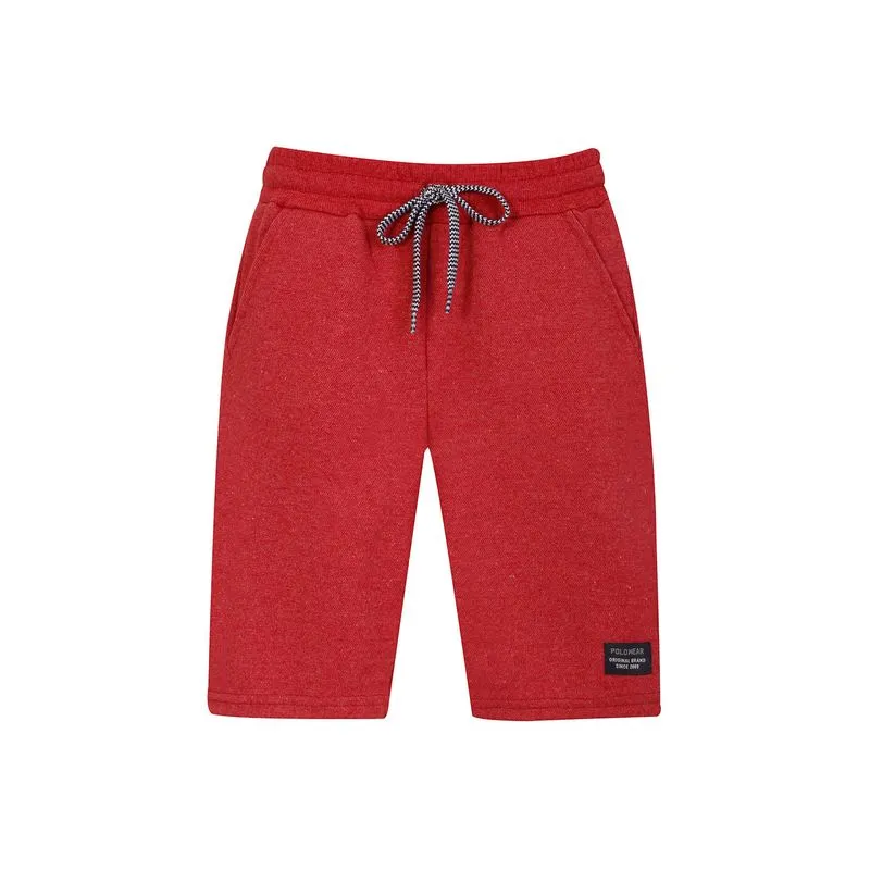 Bermuda Masculina Infantil Piquet Polo Wear Vermelho Escuro