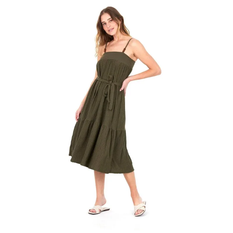 Vestido Feminino Alça Fina Polo Wear Verde Escuro P