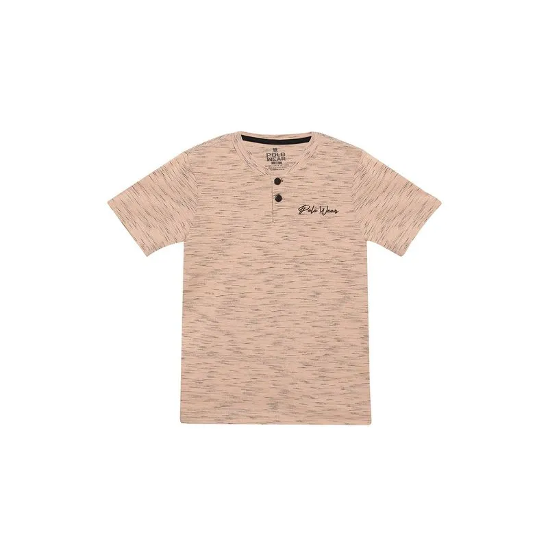 Camiseta Infantil Gola Portuguesa Blessed Polo Wear Bege Médio 4