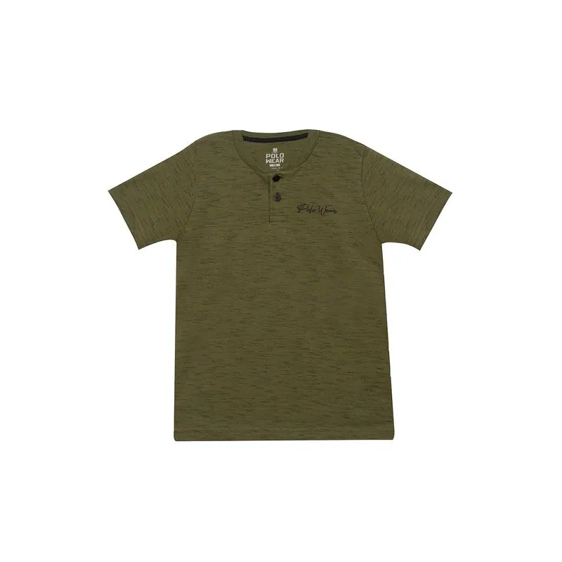 Camiseta Infantil Gola Portuguesa Blessed Polo Wear Verde Escuro 12