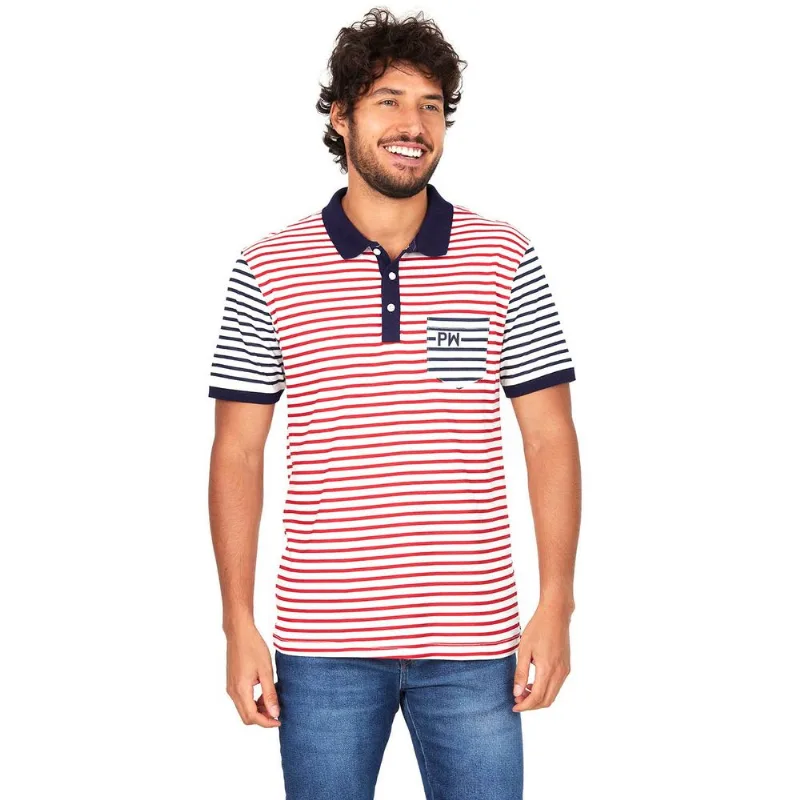 Polo Masculina Nautical Polo Wear Off White Branco GG
