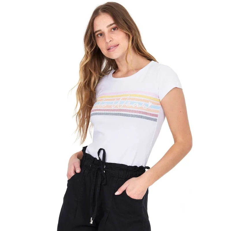 T-Shirt Feminina Baby Look Polo Wear Branco GG
