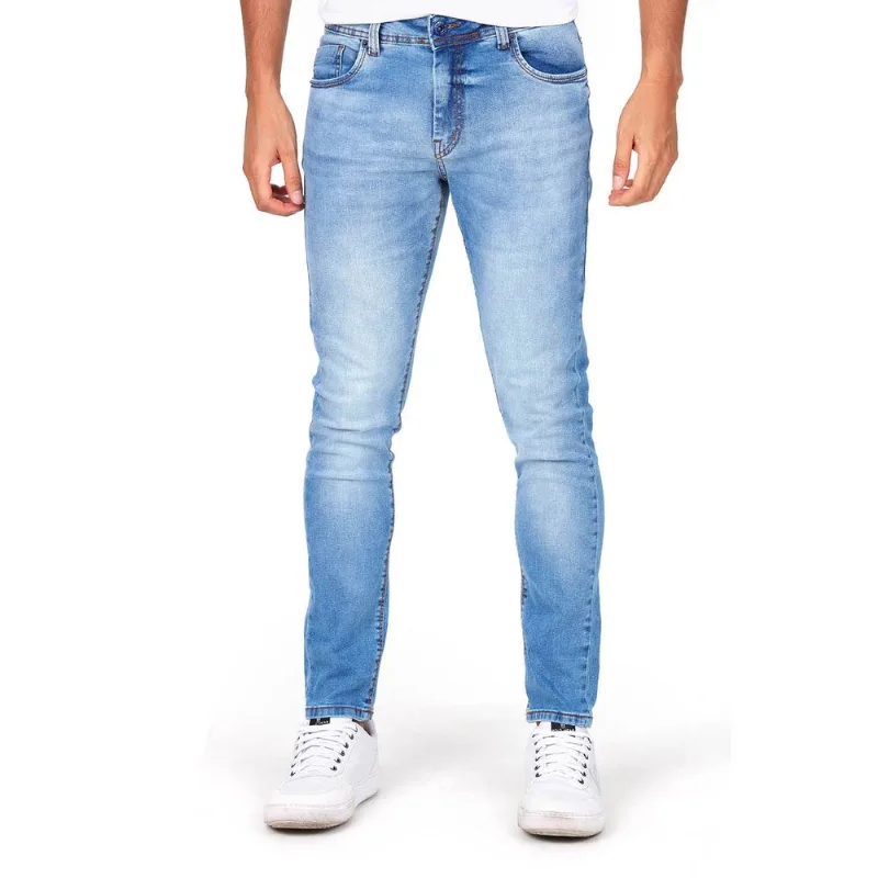 Calça Masculina Skinny Adele Power Polo Wear Jeans Claro 38