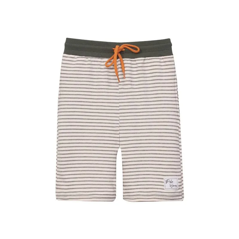 Bermuda Masculina Infantil Listrada Polo Wear Verde Escuro