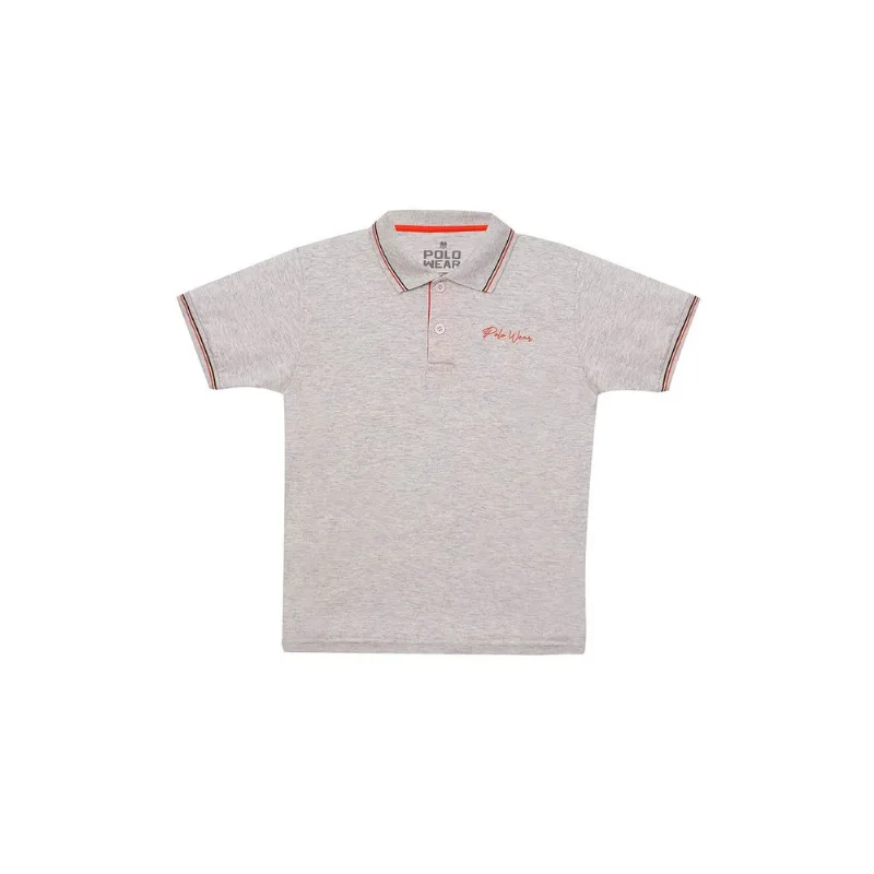 Polo Infantil Blessed Polo Wear Mescla Claro Cinza 04