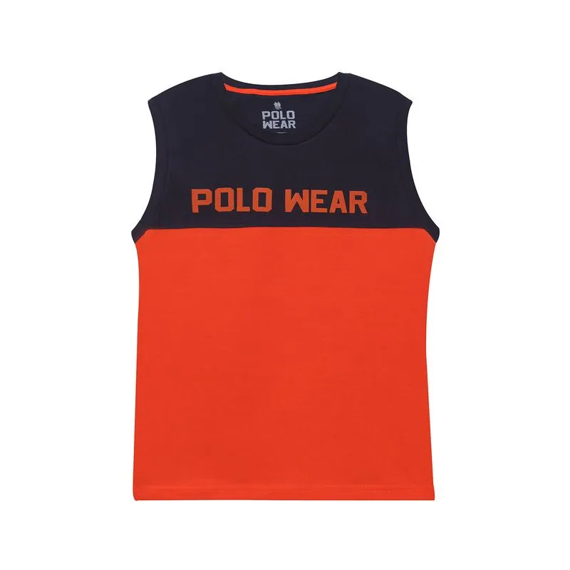 Regata Masculina Infantil Blessed Polo Wear Laranja Médio