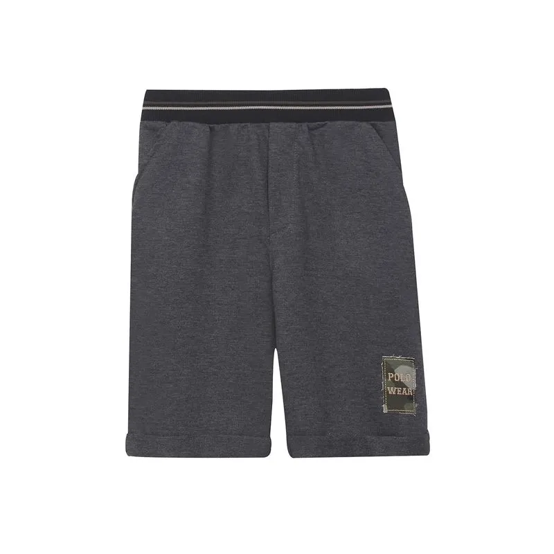Bermuda Masculina Infantil Blessed Polo Wear Mescla Escuro
