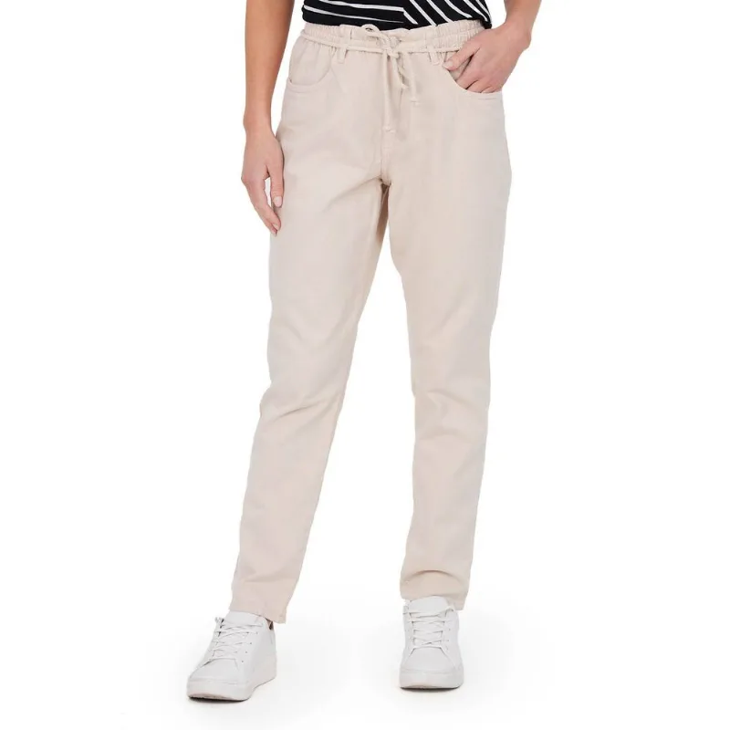 Calça Feminina Jogger Cadarço Polo Wear Bege Claro 42