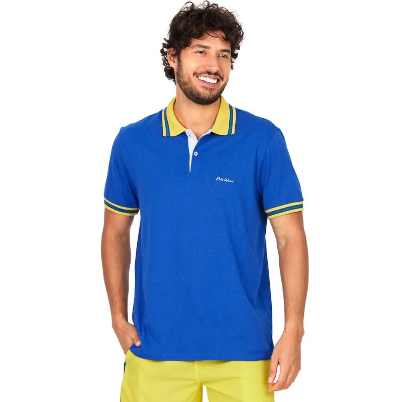 Polo Masculina Copa Do Mundo Polo Wear Azul Médio M
