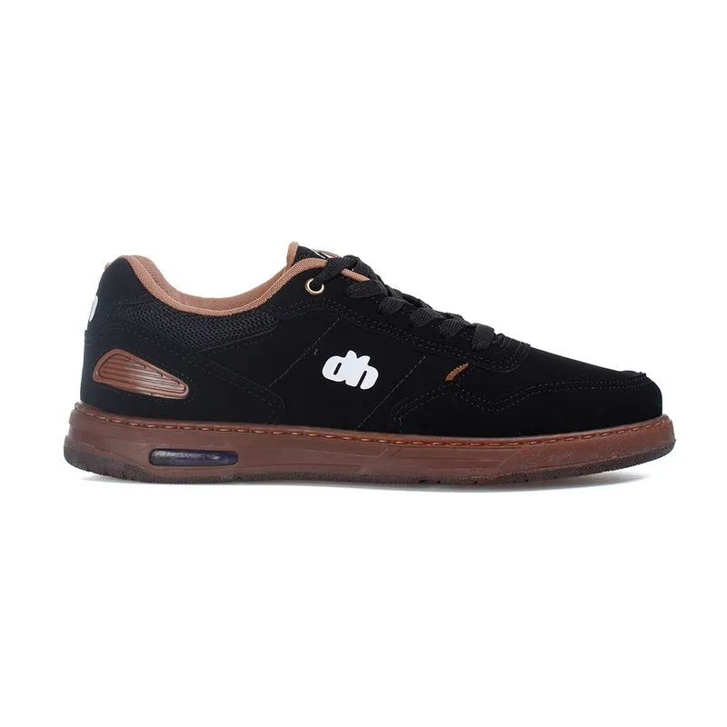 Tênis Done Head Skate Masculino Preto Tênis Skate Done Head Preto e Castanho Masculino TAMANHO 44