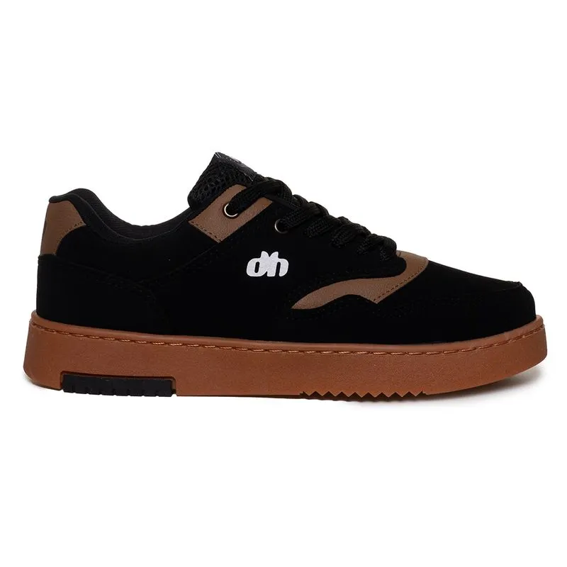 Tênis Done Head Streetwear Masculino Preto PRETO/CARAMELO - 37