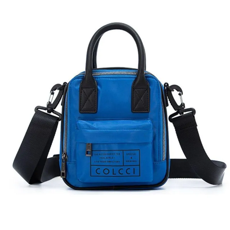 Bolsa Colcci Crossbody Nylon Azul Boucher