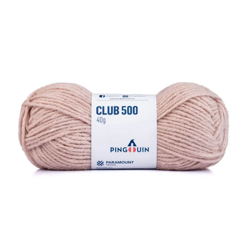 Lã Club 500 40 Gramas com 80 Metros - Pingouin - Alvorecer 9757