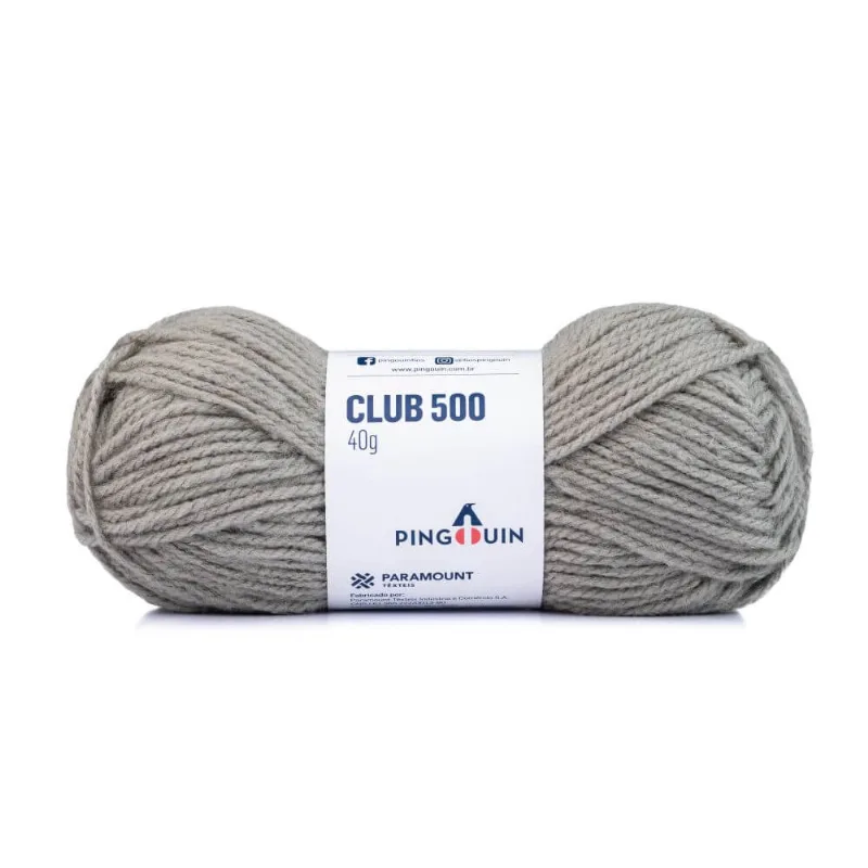 Lã Club 500 40 Gramas com 80 Metros - Pingouin - Argento 824