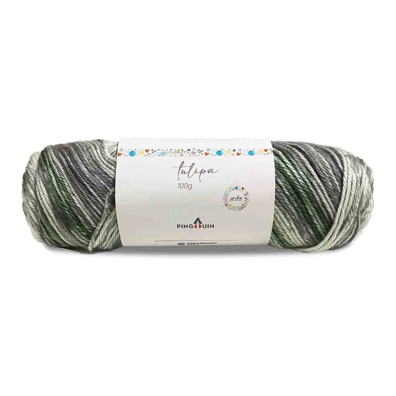 Fio Tulipa para Crochê e Tricô 100g 157m Tex 635 - Pingouin BLACK HERO 9441