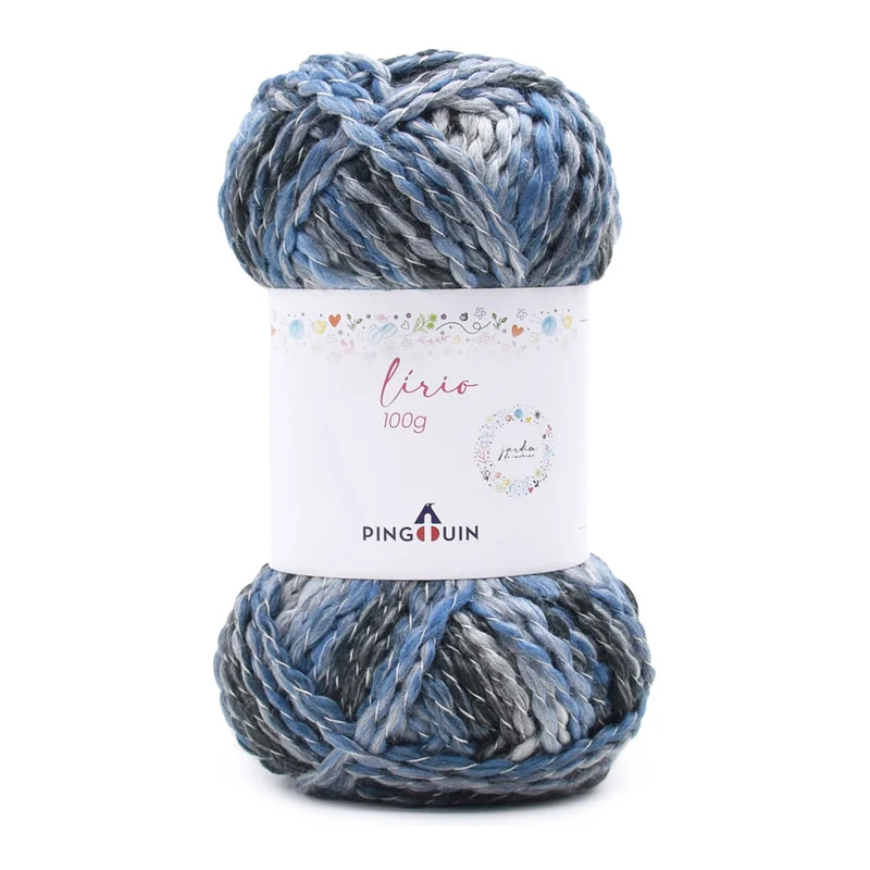 Fio Lírio para Crochê e Tricô 100g 100m Tex 1000 - Pingouin PERFUME DA NOITE 9445