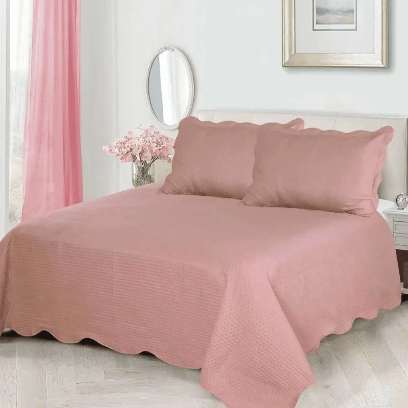 Kit Cobre Leito Matelassê King 270x250 Cm Rosa - Appel