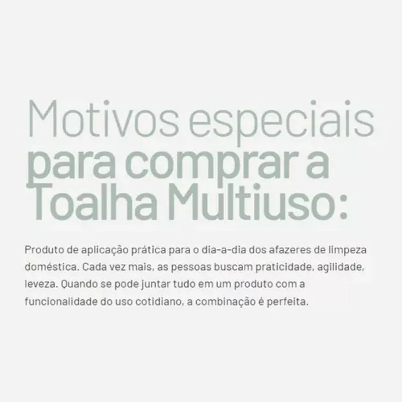 Toalha Multiuso Super Limpa Microfibra 60x80 -Appel