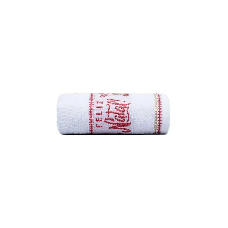 Pano De Copa Natalino Feliz Natal Branco 45 X 68cm - APPEL