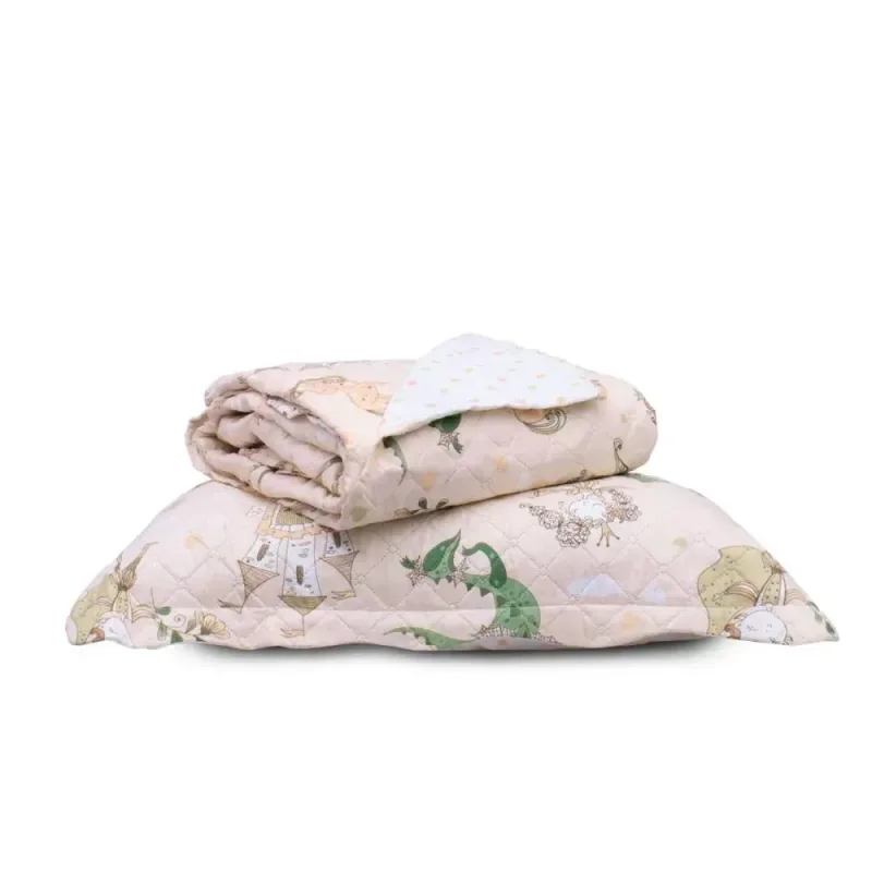 Kit Cobre Leito Solteiro 160X220 Casual Kids Princesa - Appel