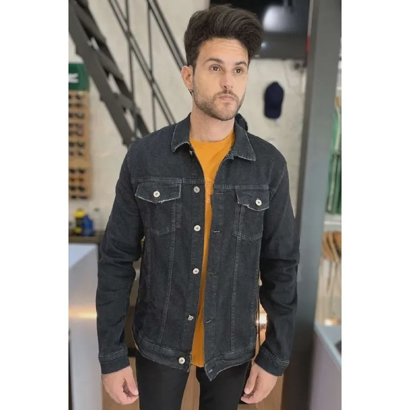 Jaqueta Jeans Acostamento Black
