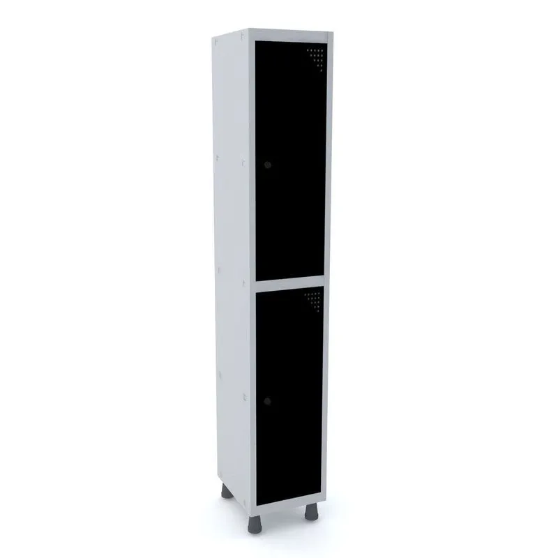 Armário Guarda Volume Locker Roupeiro 2 Portas Aço Grp 501/2 Pandin Móveis