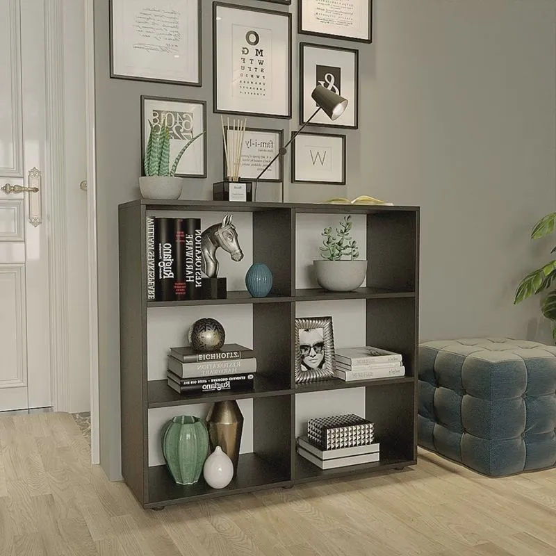 Estante para Livros Multiuso 6 Nichos 85,5cmx90cm Geórgia