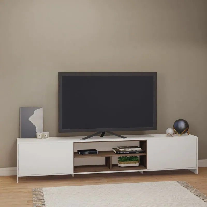 Rack para TV até 65 Polegadas 2 Portas 3 Nichos 220cm Veneza Estilare