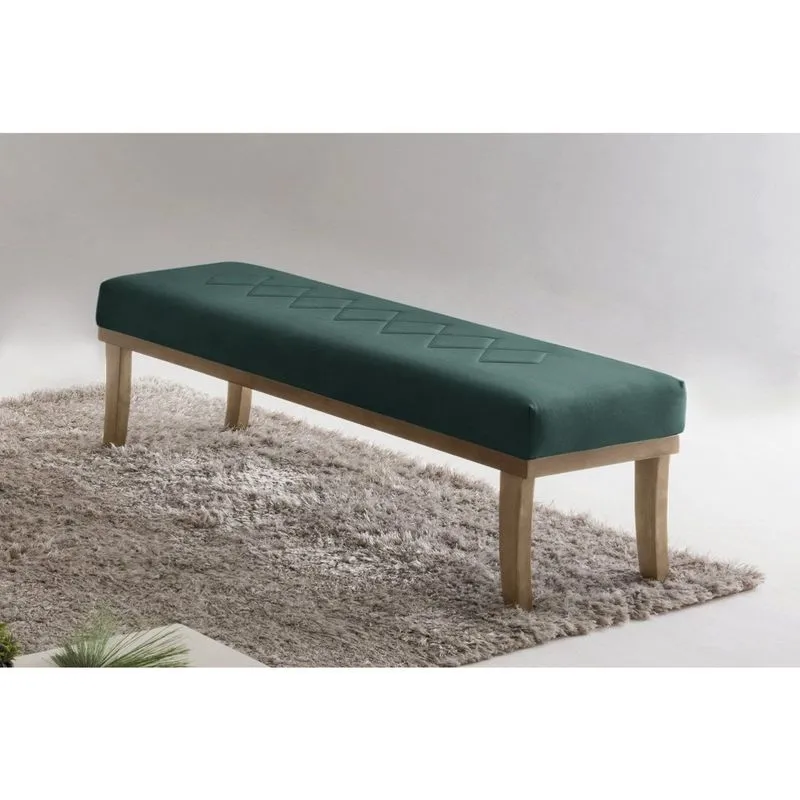 Puff 160cm Pés Mel Theo Verde Verde