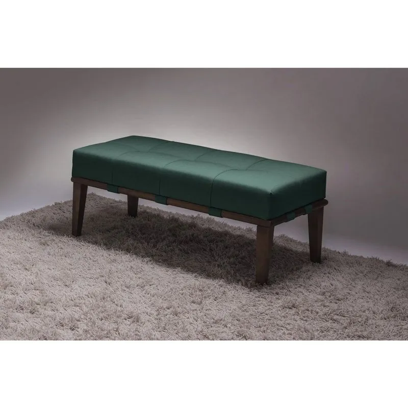 Puff 100cm Pés Imbuia Livia Sofani Verde