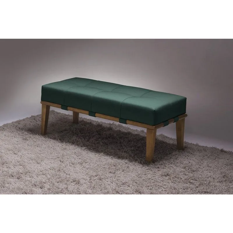 Puff 100cm Pés Mel Livia Verde Verde