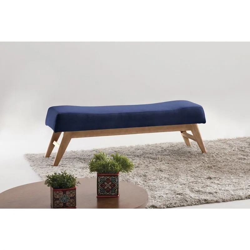 Puff 100cm Pés Mel Horus Azul Sofani