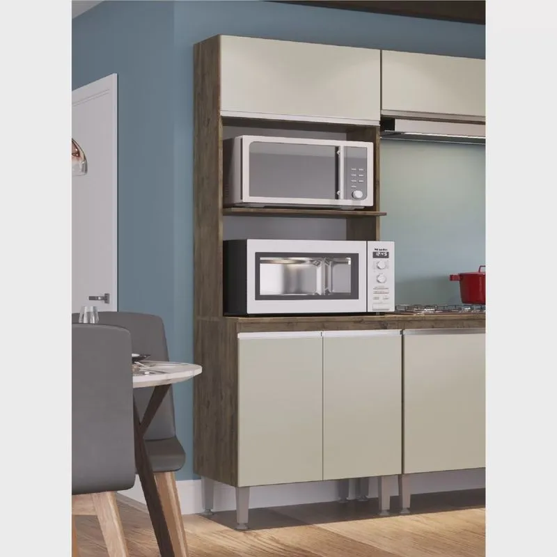Torre Quente 3 Portas 2 Nichos para Forno Athena irm Móveis
