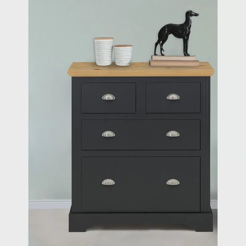 Cômoda para Quarto em mdf com 4 Gavetas Nevada