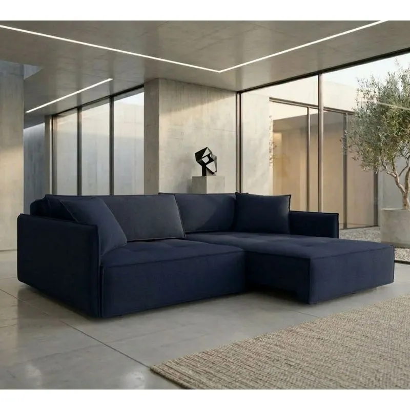 Sofá Retrátil E Reclinável 3 Lugares 252cm Home Neo Azul Jeans