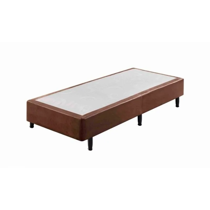 Base Box Somiê Solteiro 88x188x37cm Uni Ecoflex Marrom