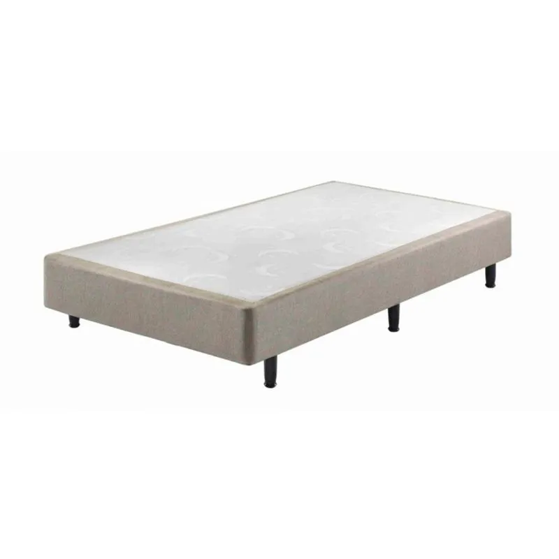 Base Box Somiê Solteiro 88x188x37cm Uni Ecoflex Cinza/branco
