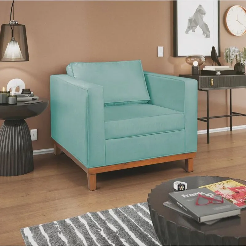 Poltrona Decorativa Suede Esper