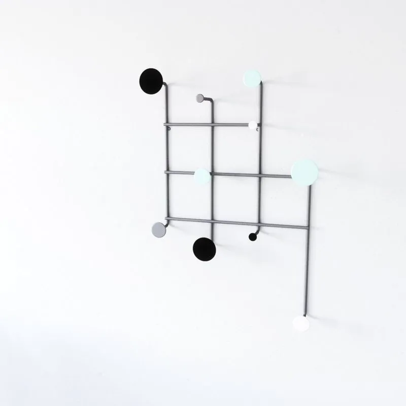 Cabideiro Suspenso 77x53cm Jericoacoara Proa Preto Fosco