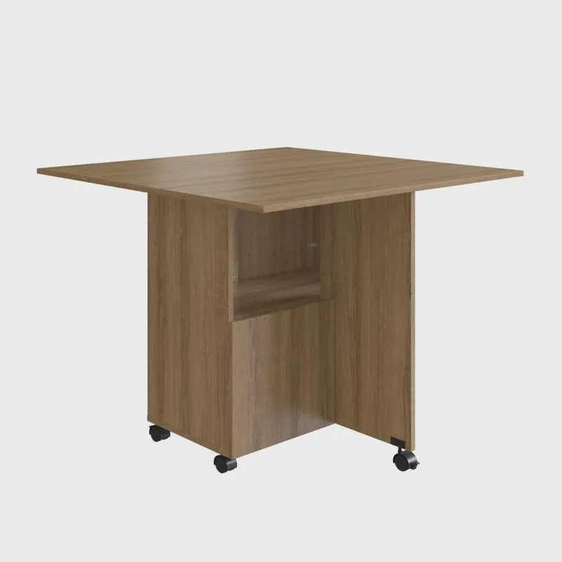 Mesa 90x90cm Tampo mdp Dobrável