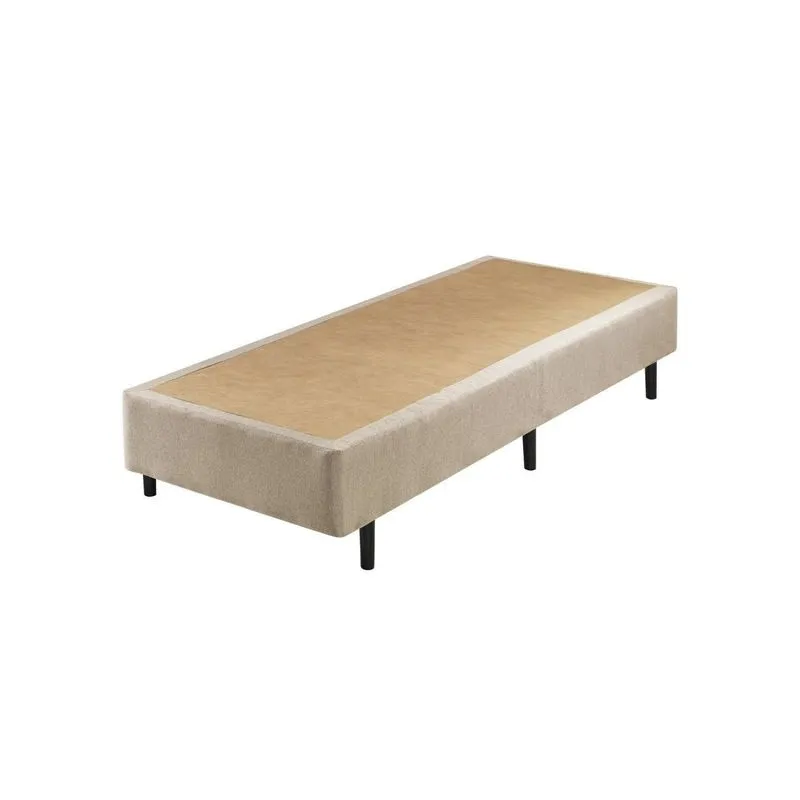 Base Box Solteiro 096x203x40cm Ecoflex Bege