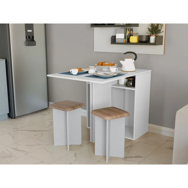 Conjunto Mesa Dobrável 2 Banquetas BA500 djd